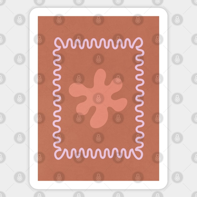 Brown Wavy Lines Sticker by Colorable